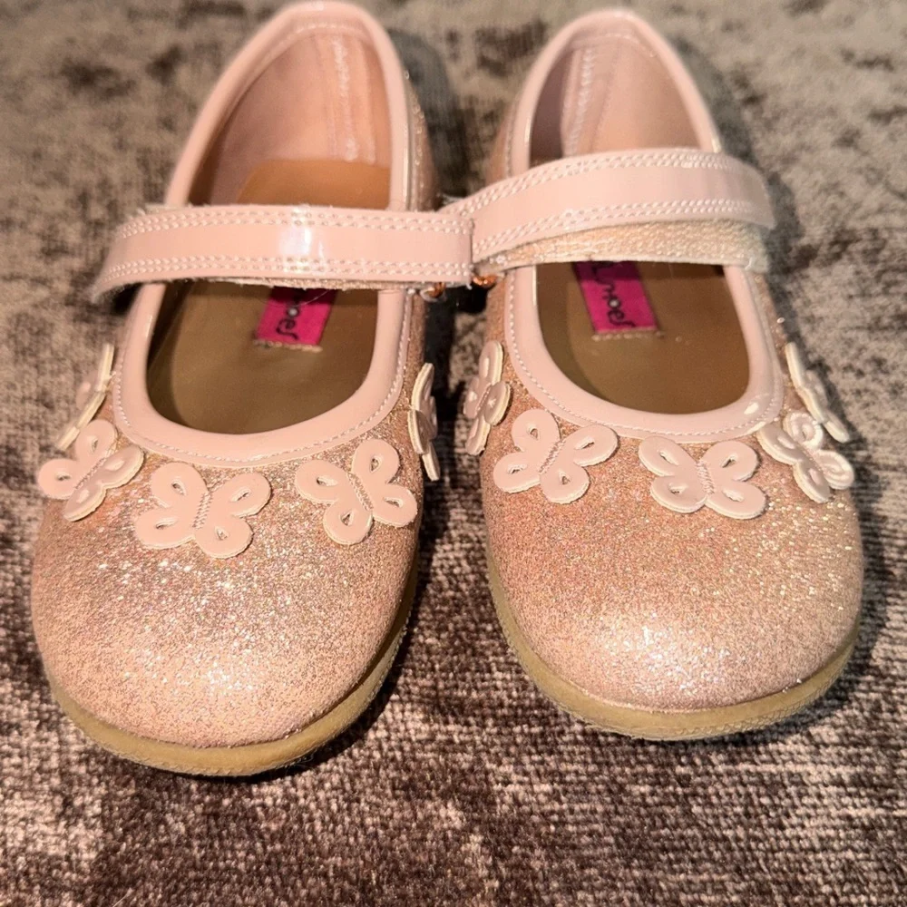Rachel Shoes Pink Glitter Dress Shoes